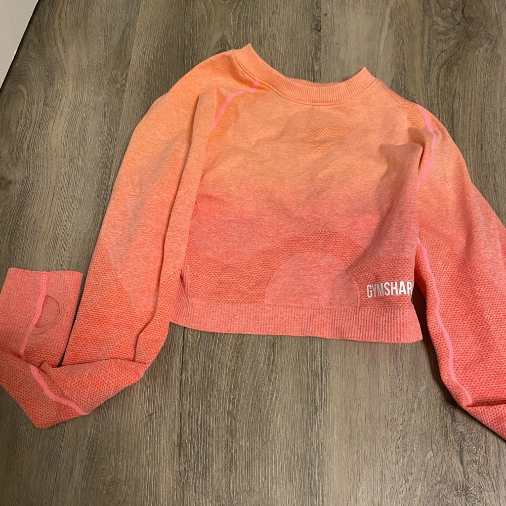 Gymshark ombré seamless crop top